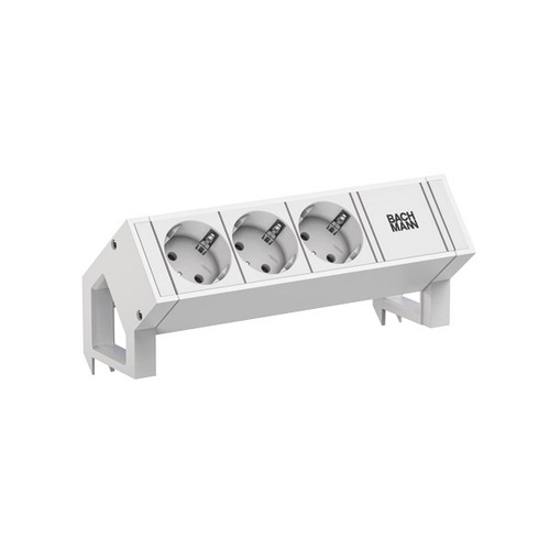 Bachmann Steckdosenleiste DESK2 white 3xCEE7/3 902.3205 Bachmann Steckdosenleiste DESK2 white 3xCEE7/3 902.3205