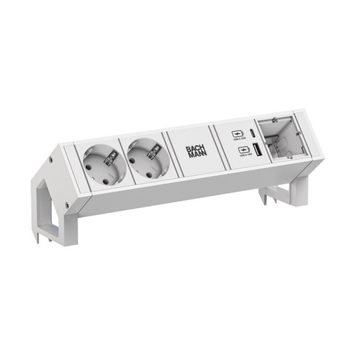 Bachmann Steckdosenleiste DESK2 white 2xCEE7/3 902.3213 Bachmann Steckdosenleiste DESK2 white 2xCEE7/3 902.3213