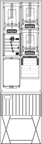 Elsta Mosdorfer Zähleranschlusssäule A340 W3 2Z TSG 3.HZ ZS343T.W3.12