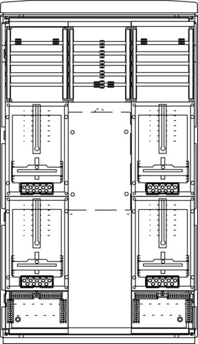 Elsta Mosdorfer Zähleranschlusssäule A655-1 N2 4Z 3.HZ ZS614.N2