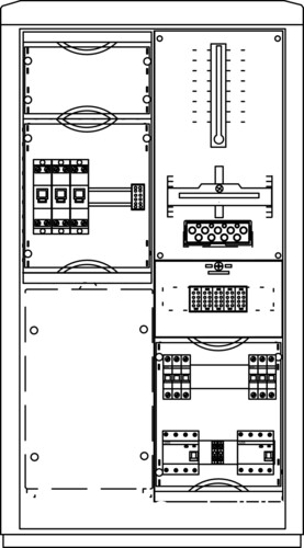 Elsta Mosdorfer Zähleranschlusssäule A850-0 N1 1Z 3.HZ ZS801E.N1.00