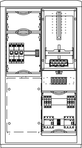 Elsta Mosdorfer Zähleranschlusssäule A850-0 N2 1Z 3.HZ ZS801E.N2.00