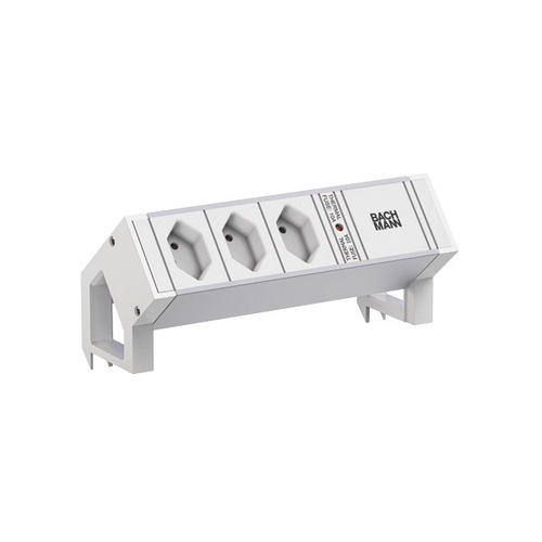 Bachmann Steckdosenleiste DESK2 ALU WHITE 937.424