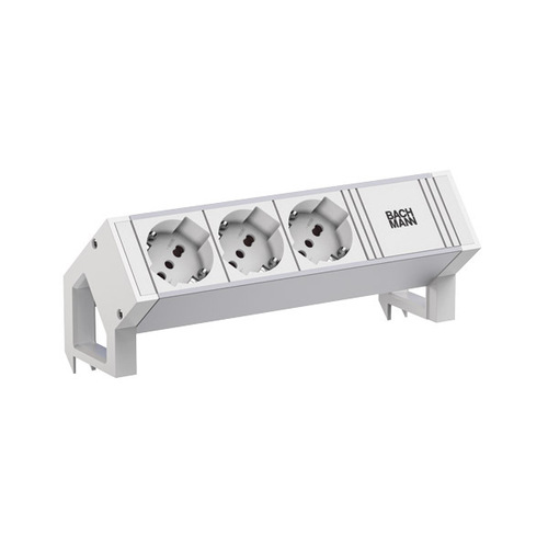Bachmann Steckdosenleiste DESK2 ALU WHITE 937.429
