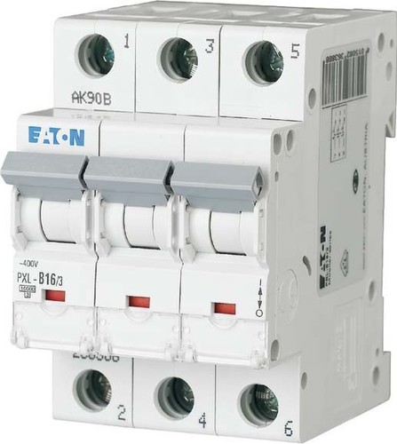 Eaton LS-Schalter m.Beschrift. B 16A, 3p PXL-B16/3