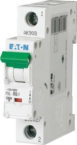 Eaton LS-Schalter m.Beschrift. C 6A, 1p PXL-C6/1
