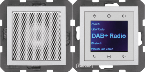 Berker Radio mit Lautspr. DAB+ B. x aluminium matt 29801404
