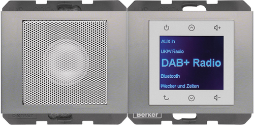 Berker Radio mit Lautspr. DAB+, B t.,K.x edelst. 30807004