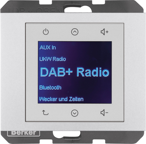 Berker Radio DAB+, Bt., K.x aluminium 30847003