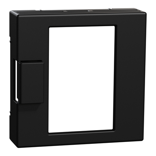 Merten Zentralplatte schwarz matt Uni-Temperaturregler MEG5775-0403
