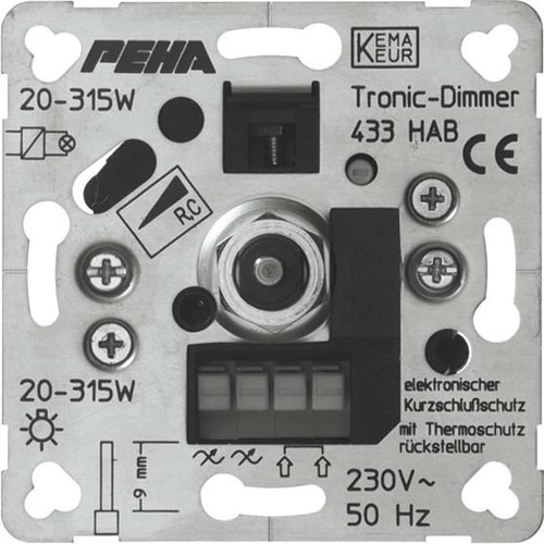 Peha Phasenabschnittdimmer 20-315W D 433 HAB o.A.