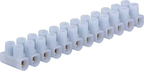 Pollmann Euro-Klemmleiste 24A/450V 12x4qmm weiß 3700166