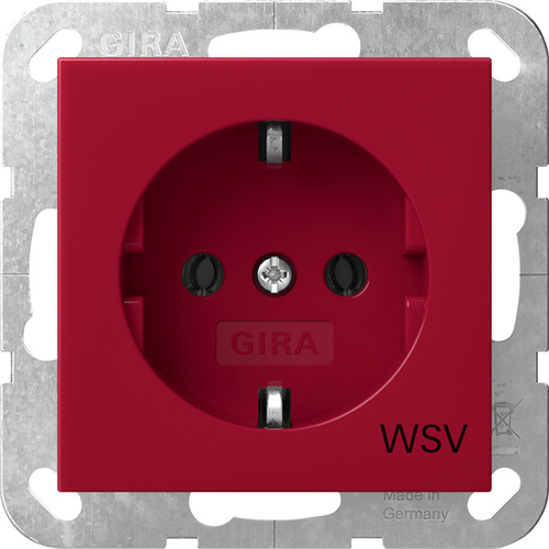 Gira Steckdose WSV Rot 4188 108