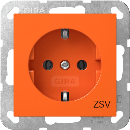 Gira Steckdose ZSV Orange 4188 109