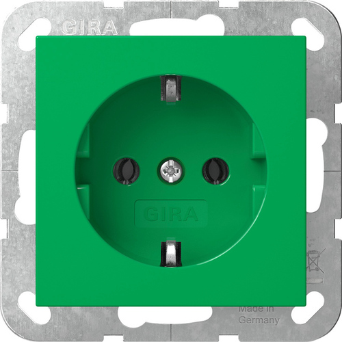 Gira SCHUKO-Steckd. System 55 Grün 4455107