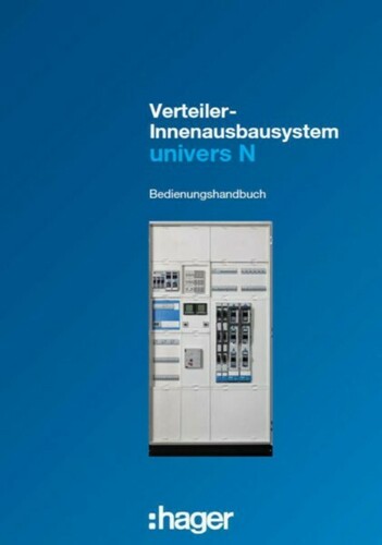Hager Bedienungshandbuch universN UZ44BDA Hager Bedienungshandbuch universN UZ44BDA