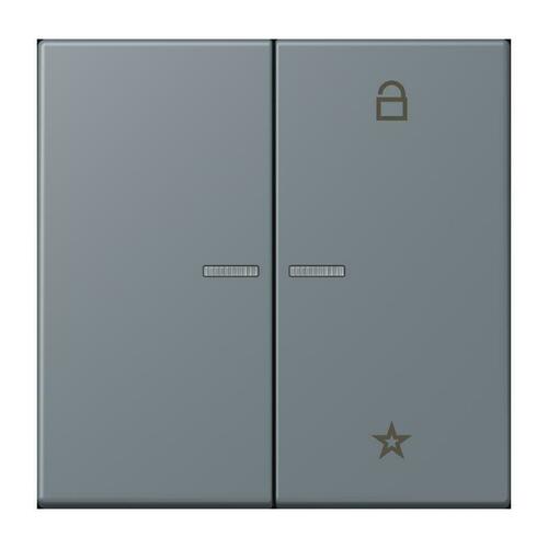 Jung eNet Taster Universal 1-fach gris 59 (4320H) FM LC 1701 251