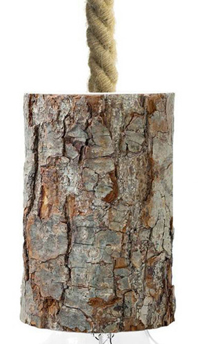 Scharnberger+Hasenbein Holz-Leuchte Rinde E27 88227