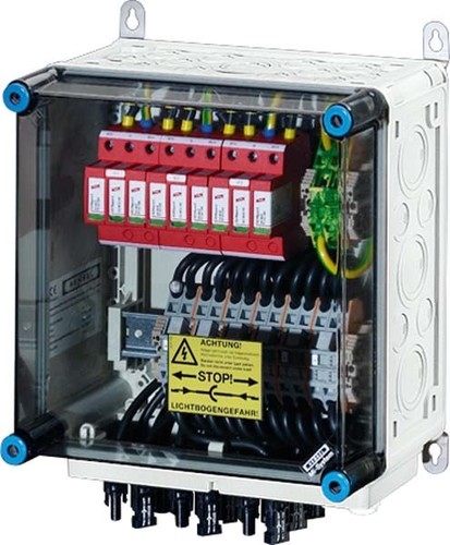 Hensel PV-GAK mit ÜSE 6xPV-String auf 3xWR Mi PV 1263