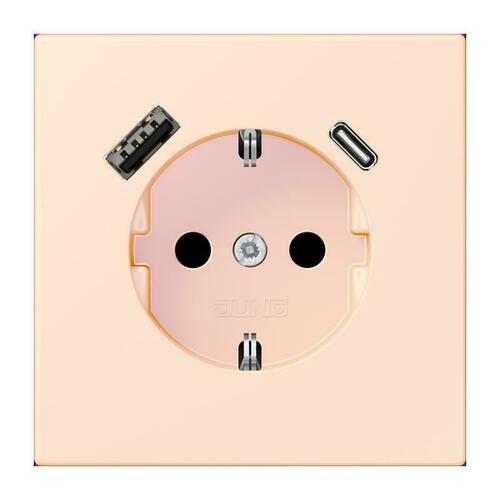 Jung SCHUKO Steckdose orange pale (32082) LC 1520-15 CA 226