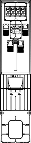 Elsta Mosdorfer CV Säule 308 D035 4xCEE mit Zähler TN CV7308.35D.N4Z
