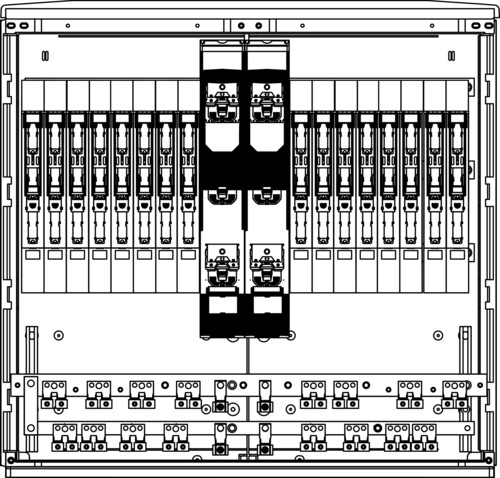 Elsta Mosdorfer LS A850-2 TN-S Cu50x10 2xNH3/ELV 2xNH2+11xN LS82S.26V2BE
