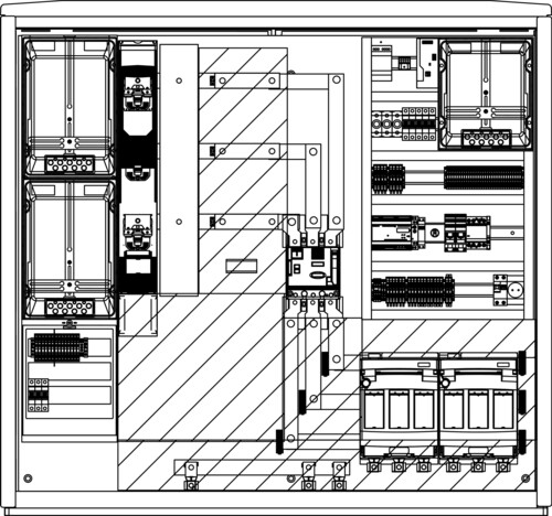 Elsta Mosdorfer WS-PV-ACS A655-3 N1 200kVA VE/EM 2xNH2 ÜA T1+T2 WSP632V.N1.C1201.B