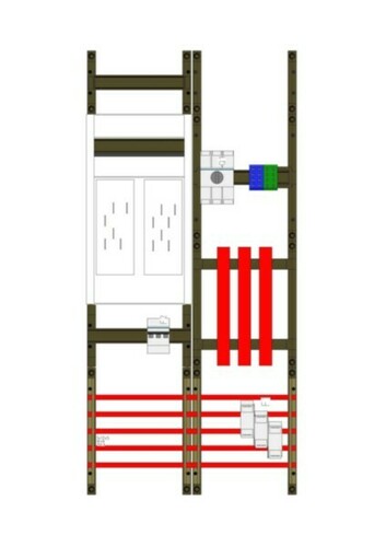 Hager Wandler- und Messfeld 1050x500x160mm UF32WE9EHZ-LS