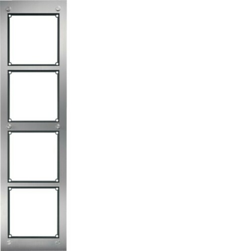 Hager Modesta Rahmen UP 4/1 Edelst. matt REM104X