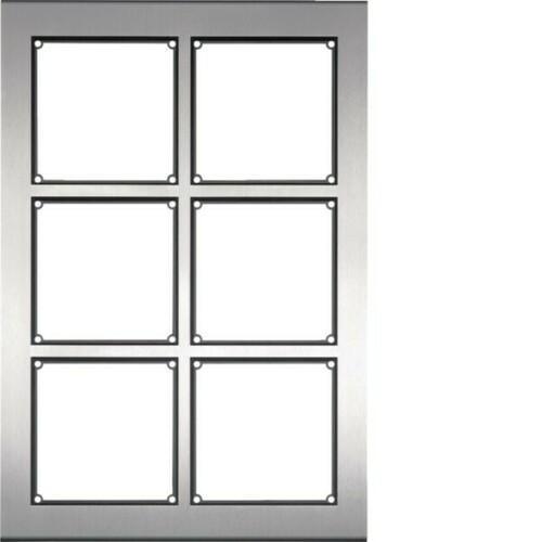 Hager Modesta Rahmen AP 6/2 Edelst. matt REM206X