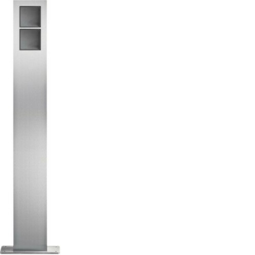 Hager Modesta Standsäulen 2/1 Edelstahl matt REM402X