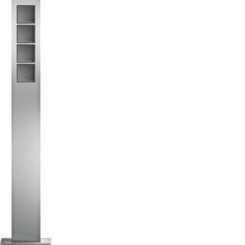 Hager Modesta Standsäulen 4/1 Edelstahl matt REM404X