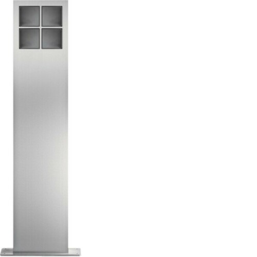 Hager Modesta Standsäulen 4/2 Edelstahl matt REM405X