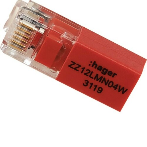 Hager Abschlusswiderstand f. LMN-Modul, 120Ohm ZZ12LMN04W