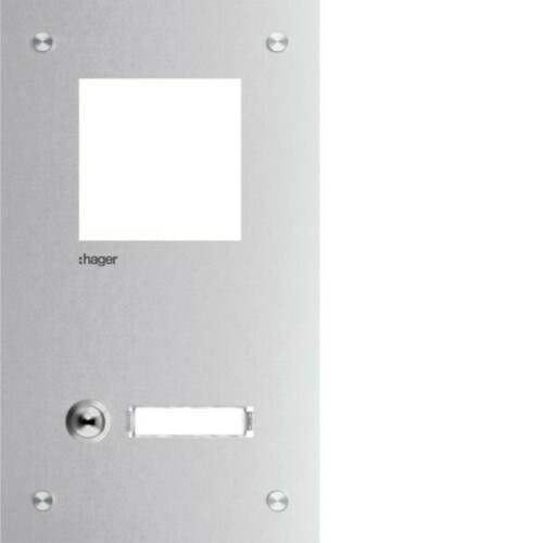 Hager Frontplatte intercom mono 1 Taste RTQ101X Hager Frontplatte intercom mono 1 Taste RTQ101X
