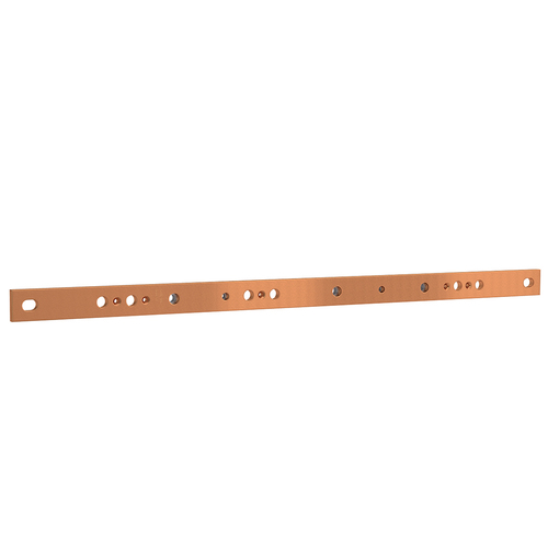 ABN CU-Schiene FB3 40x10mm waagrecht gelocht ABNPC32143