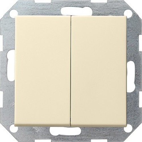 Gira Tast-Serienschalter cremeweiß-glänzend 012501