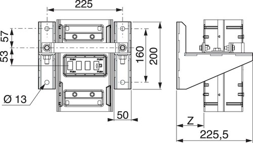 Schneider Electric Befestigungsträger 630A KSB630ZV1