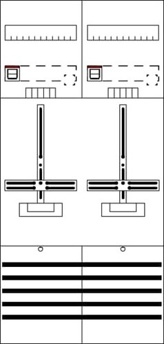 Striebel&John Zählerkomplettfeld mit Dreipunkt 7RE 2Z DF27T2Q
