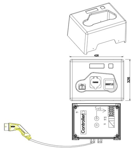 GSAB Elektrotechnik Ladebox Typ2, 22 kW, RFID, incl. Kabel 5m 6mm² Em#43W-Profizr3ph5g6 GSAB Elektrotechnik Ladebox Typ2, 22 kW, RFID, incl. Kabel 5m 6mm² Em#43W-Profizr3ph5g6