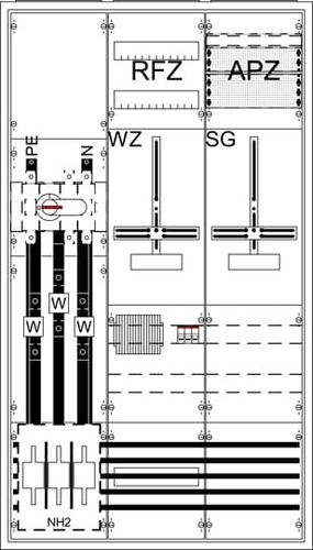 Striebel&John Mess- und Wandler Komplettschrank WA39KK51