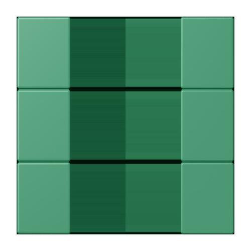 Jung Tastensatz 3-fach ch vert 59 LC 503 TSA 250