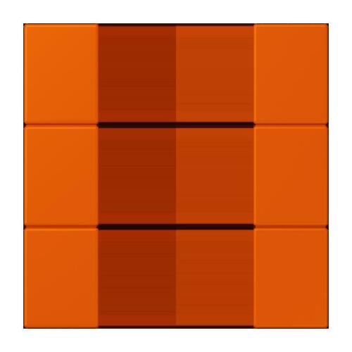 Jung Tastensatz 3-fach ch orange vif LC 503 TSA 260