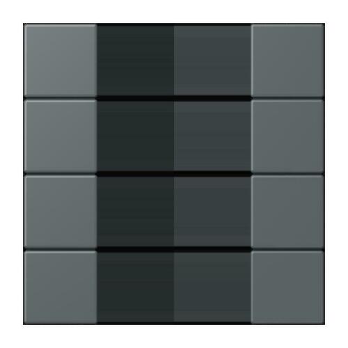 Jung Tastensatz 4-fach ch gris fonce 31 LC 504 TSA 202