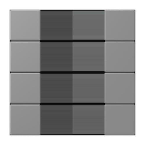 Jung Tastensatz 4-fach ch gris 31 LC 504 TSA 203