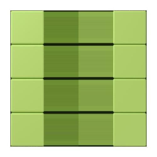 Jung Tastensatz 4-fach ch vert clair LC 504 TSA 221