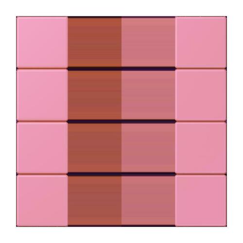 Jung Tastensatz 4-fach ch rose vif LC 504 TSA 246