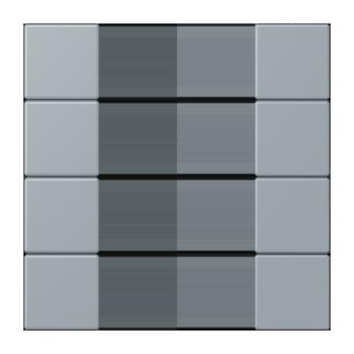 Jung Tastensatz 4-fach ch gris clair 59 LC 504 TSA 257