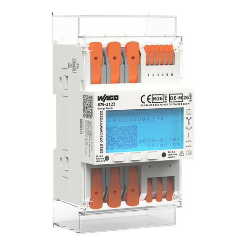 WAGO GmbH & Co. KG Energiezähler (MID26),65A 879-3122 WAGO GmbH & Co. KG Energiezähler (MID26),65A 879-3122