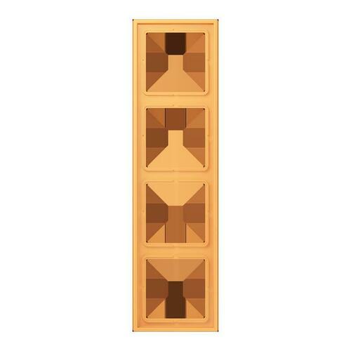 Jung Rahmen 4-fach ocre jaune clair LC 984 254